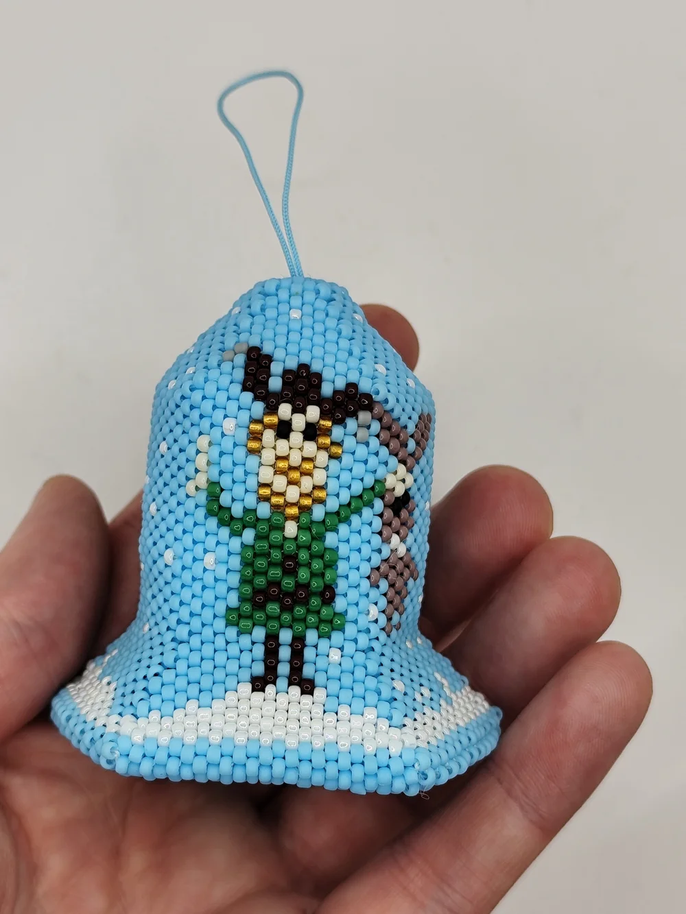 Handmade beaded bell